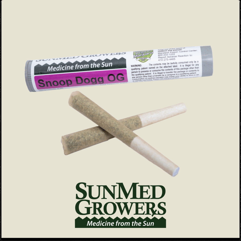 Buy SunMed Growers Pre-Rolls Snoop Dogg OG 2pk 1g image