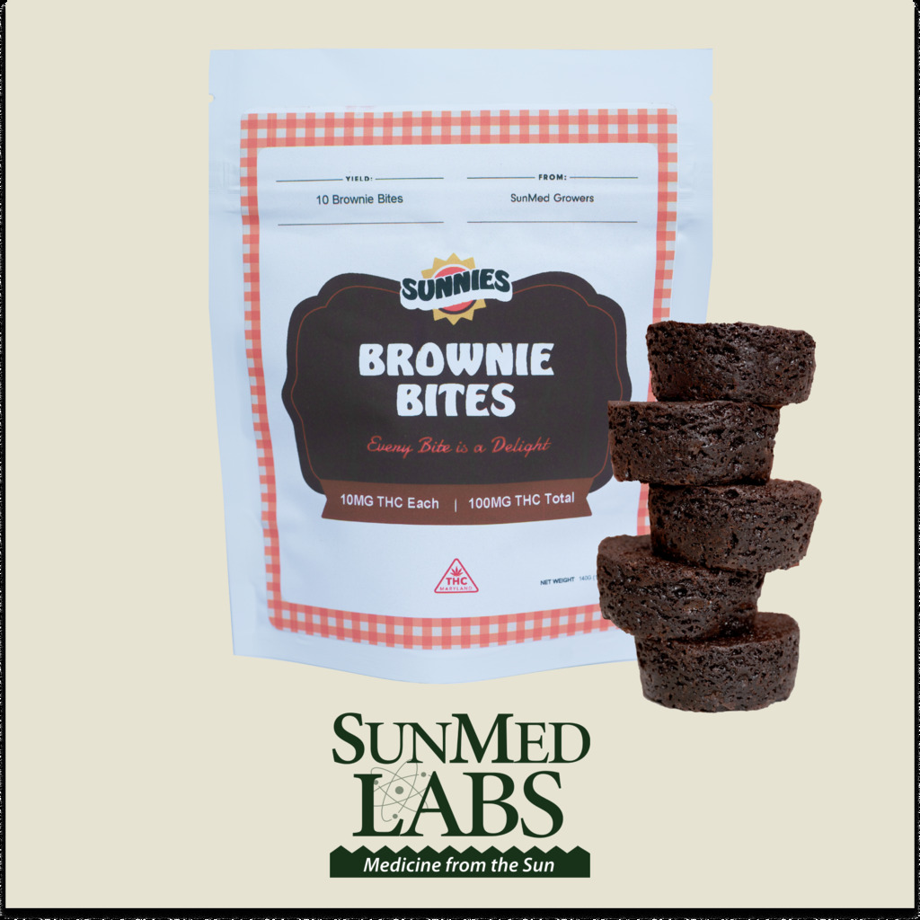 Buy Sunnies Edibles Brownie Bites 10mg 10pk image