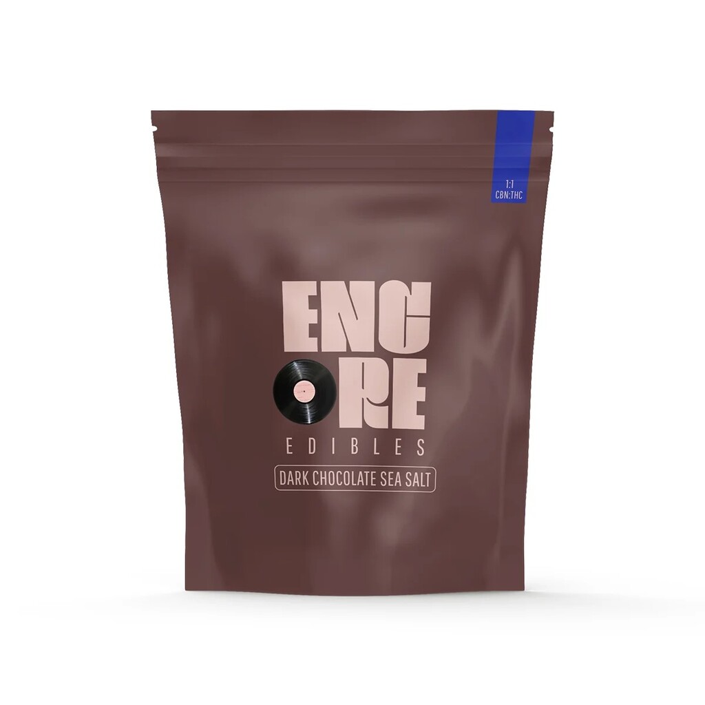 Buy Encore Edibles Edibles Dark Chocolate 1:1 CBN:THC 10mg 10pk image