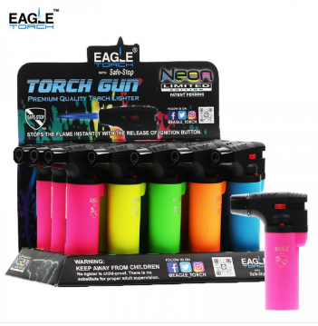 Buy Accessories Eagle Neon Torch Gun Lighters Assorted Colors 1pc image