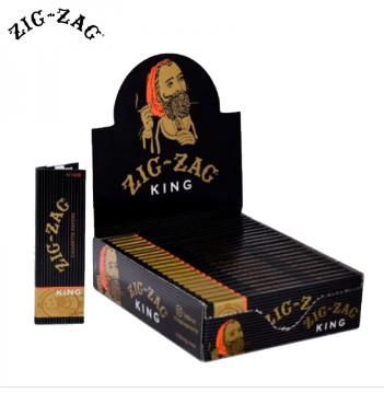 Black King Size Rolling Papers Zig Zag