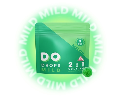 Buy Do Drops Edibles Mild 2:1 CBD/THC Melon 50mg 10pk image