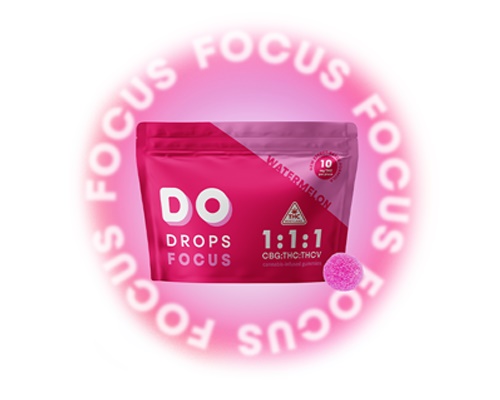 Buy Do Drops Edibles Focus Watermelon 1:1:1 10mg THC:THCV:CBG image