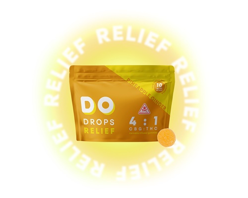 Buy Do Drops Edibles Relief Pineapple Ginger 4:1 10mg 4:1 CBG:THC 10p image