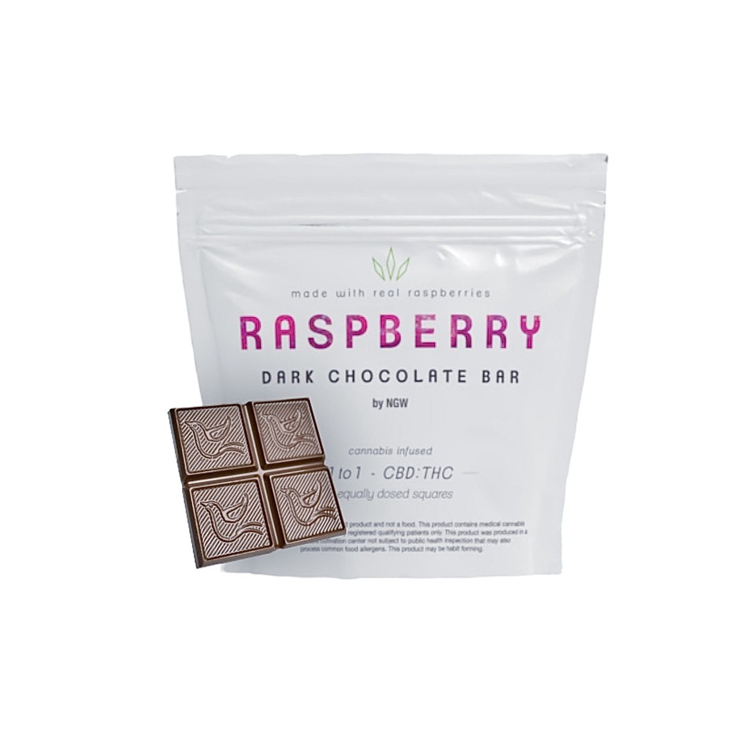 Raspberry 1:1 (CBD) Dark Chocolate Natures Grace