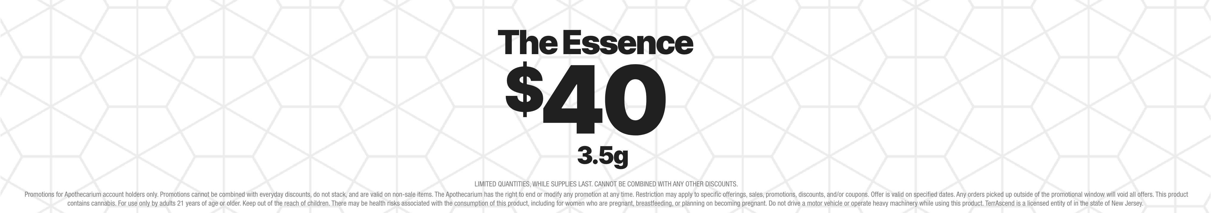 Cannabis Promo, Cannabis Sales, Cannabis Discounts, Cannabis on Sale, July Strains - $40 The Essence 3.5g! WEB
