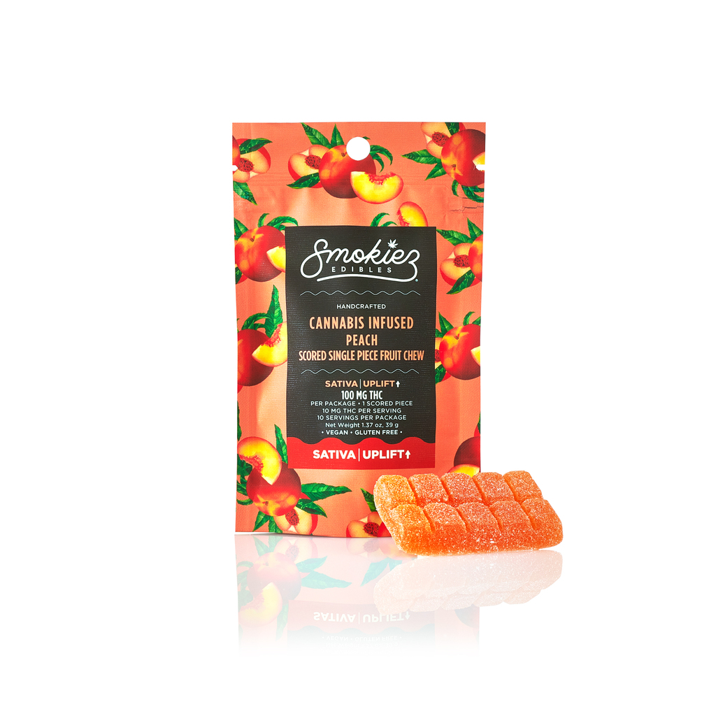 Sweet Peach Single Gummies Smokiez Edibles