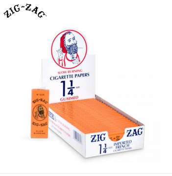 (Orange) Gummed 1 1/4" Rolling Papers Zig Zag