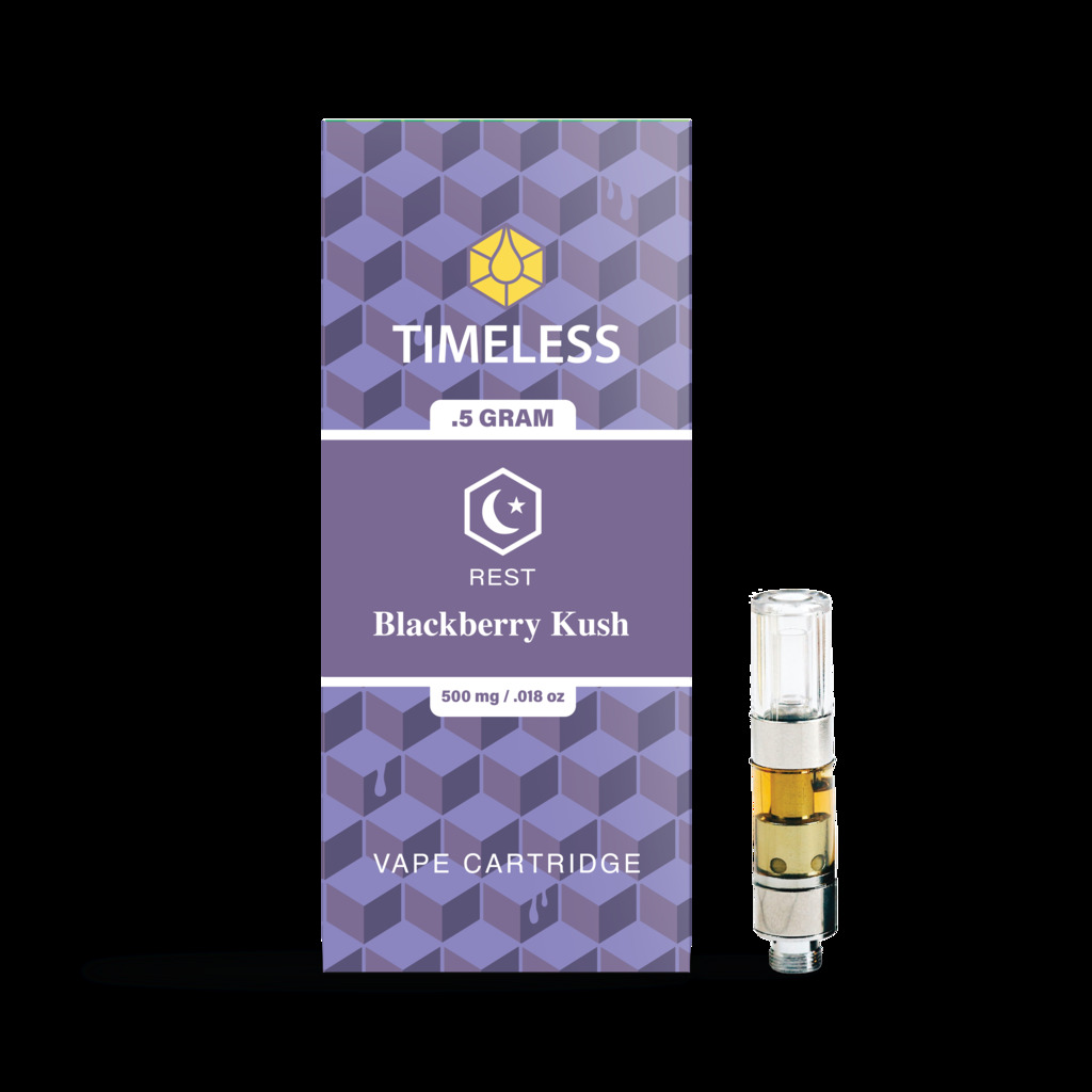 Buy Timeless Cartridges Blackberry Kush 0.5g Cart image