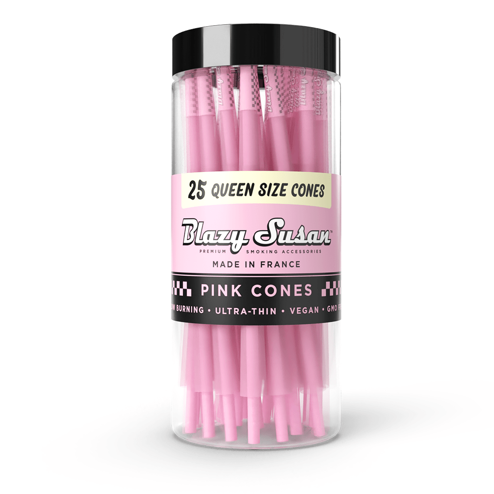 Buy Blazy Susan Accessories Pink Queen Size Cones 25ct Jar image