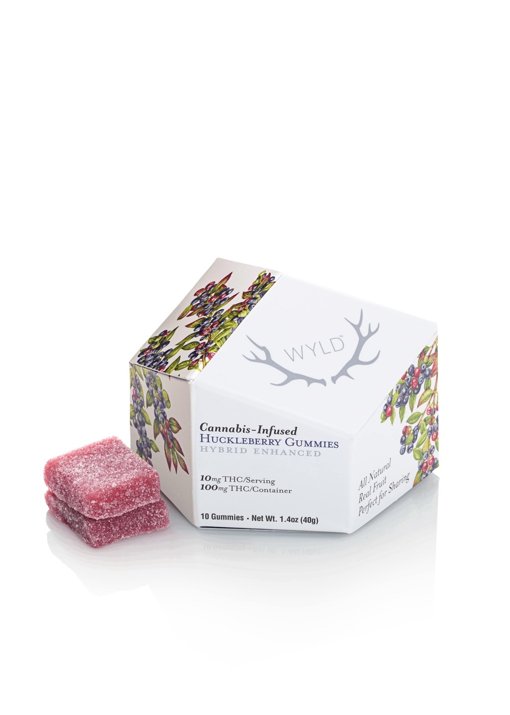 Buy Wyld Edibles Huckleberry 100mg 10pk image