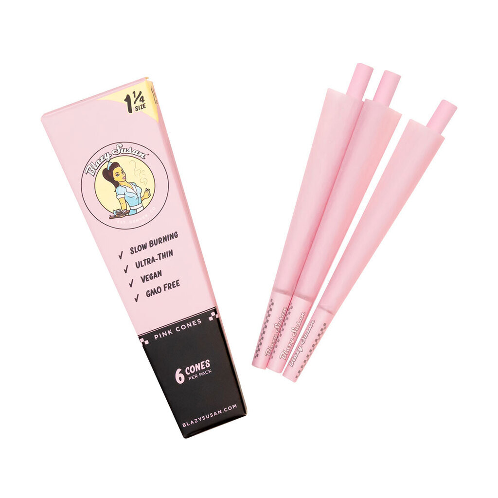 Buy Blazy Susan Accessories Pink Cones 1 1/4" 6pk  image