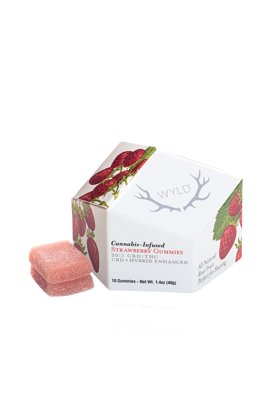 Buy Wyld Edibles Strawberry 20:1 10mg 10pk image