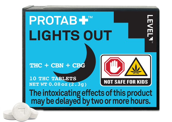 Buy Level Edible Lights Out Protab+ 10mg ea image