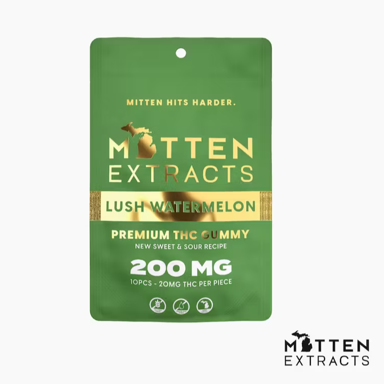 Buy Mitten Extracts Infused-Edibles Regular Watermelon 200MG THC image №0