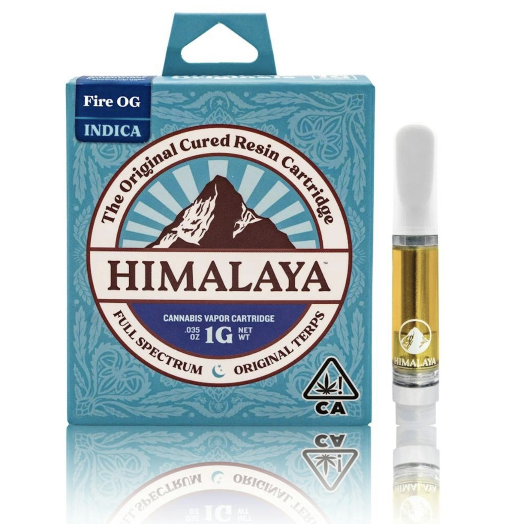 Buy Himalaya Vape Cartridge Originals Fire OG Vape Cartridge 1 G image