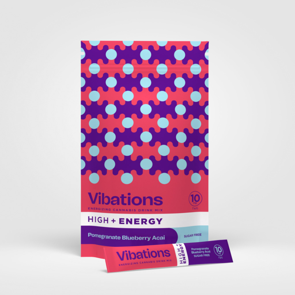 Buy Vibations Edibles Blueberry Pomegranate Acai 10pk 100mg image