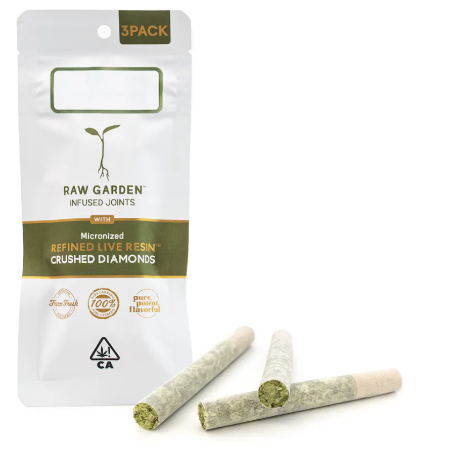 Buy Raw Garden Pre-roll Limoncello Dream Diamond Infused Joints  1.75G image