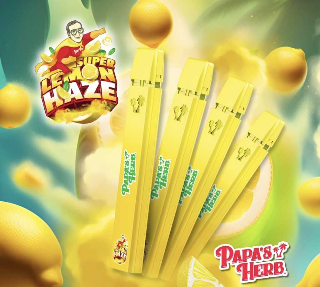 Buy Papa's Herb Vape Cartridge Super Lemon Haze Disposable 1 G image