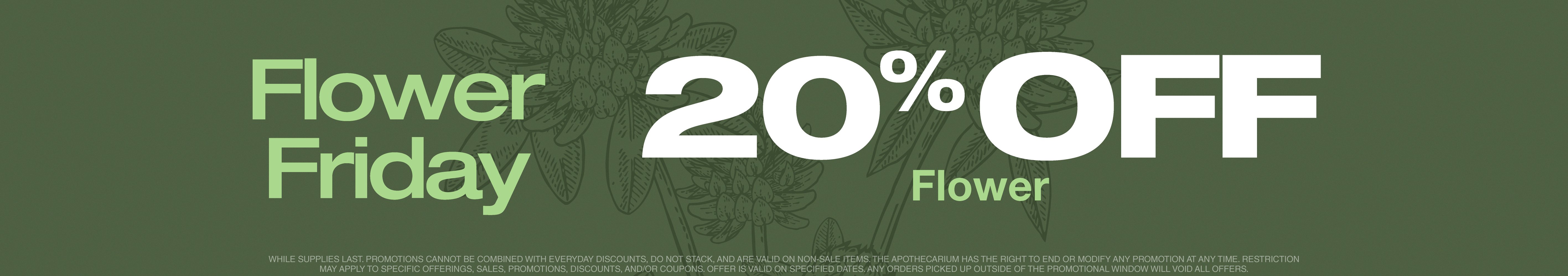 Cannabis Promo, Cannabis Sales, Cannabis Discounts, Cannabis on Sale, Flower Friday