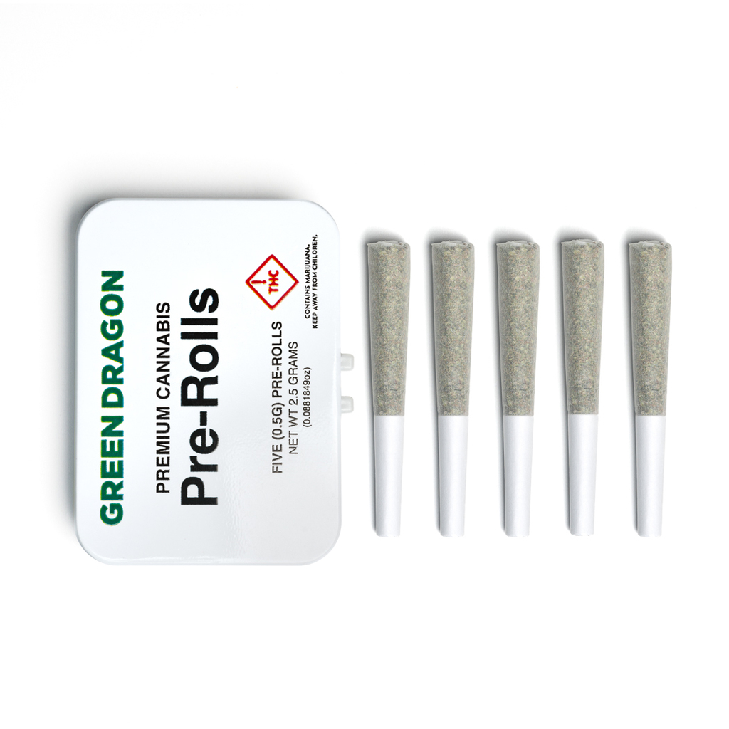 Buy Green Dragon Prerolls Tiki Tom Preroll 5-pack 2.5g image