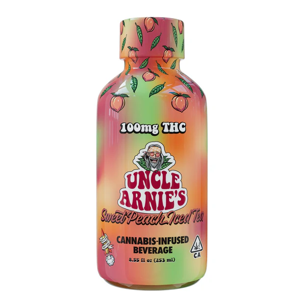 Buy Uncle Arnie's Edibles Sweet Peach Iced Tea 100mg image