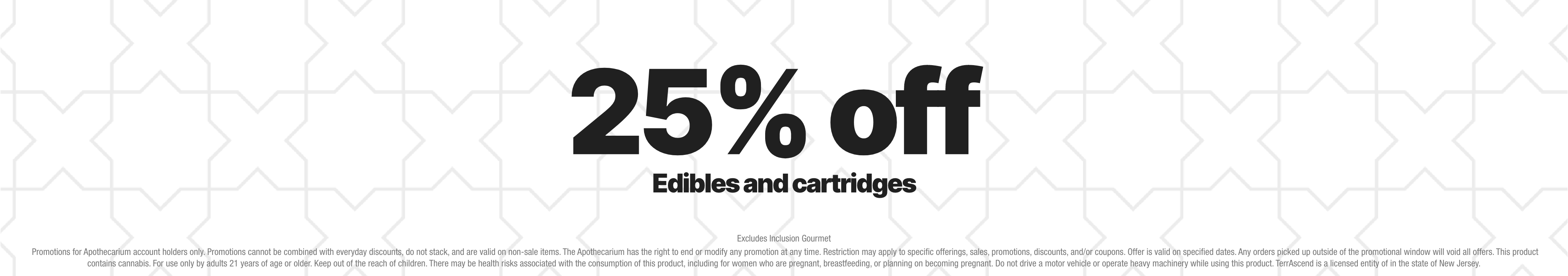 Cannabis Promo, Cannabis Sales, Cannabis Discounts, Cannabis on Sale, Puffs & Sweets - 25% Off Edibles And Cartridges! WEB