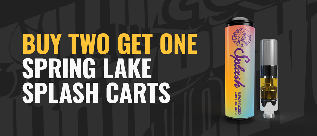 Cannabis Promo, Cannabis Sales, Cannabis Discounts, Cannabis on Sale, Buy 2, Get 1 – Spring Lake Splash Carts 