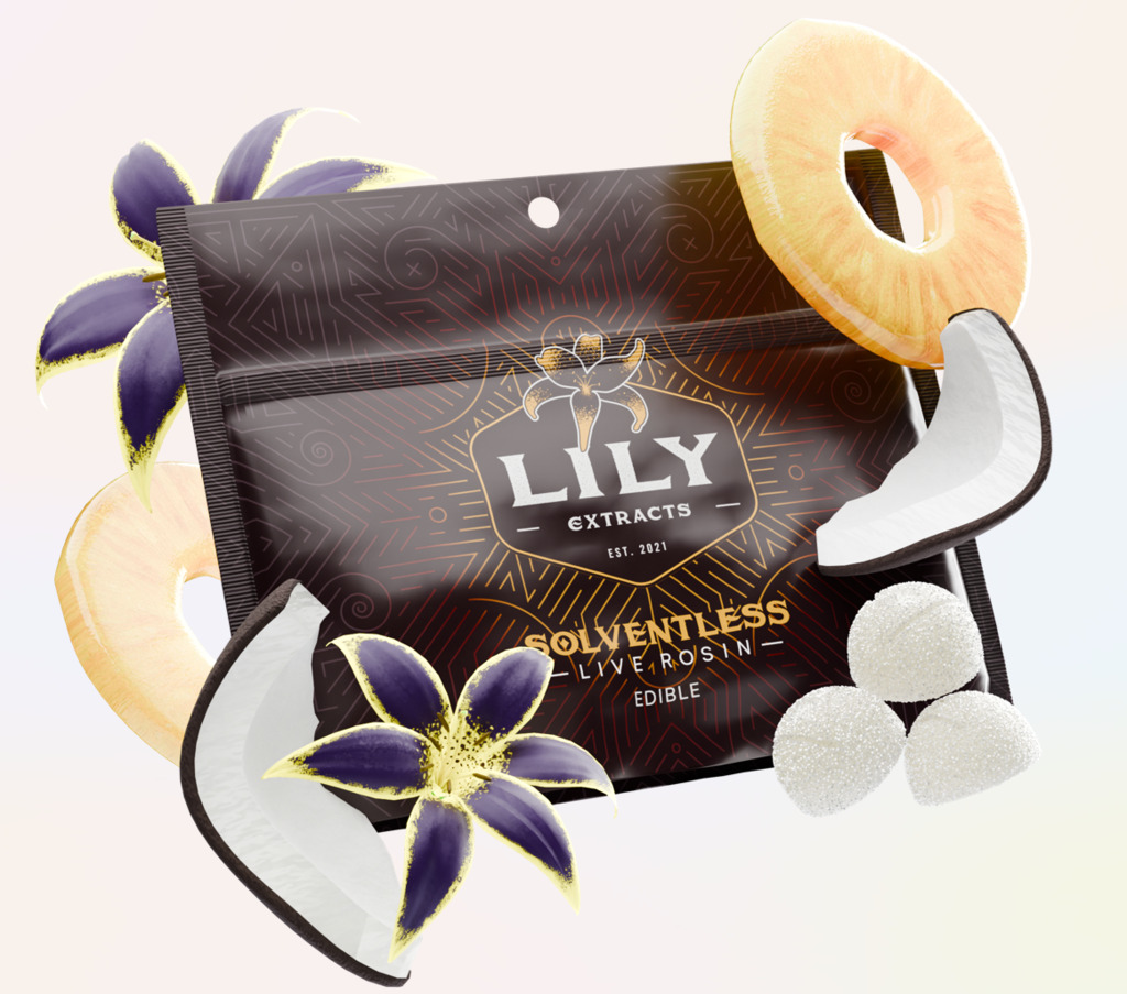 Buy Lily Extracts Edible Pina Express Colada  10mg ea image