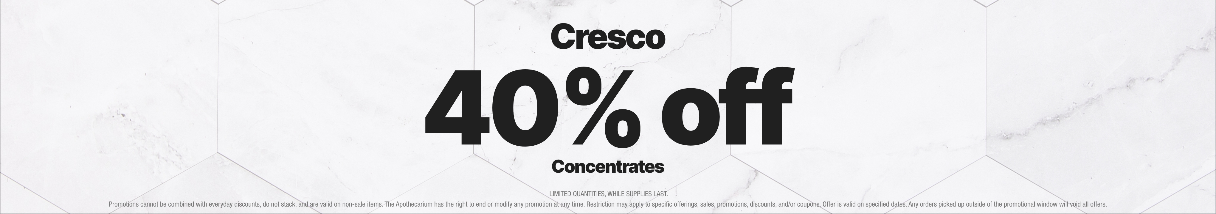 Cannabis Promo, Cannabis Sales, Cannabis Discounts, Cannabis on Sale, 40% Off Cresco Concentrates 