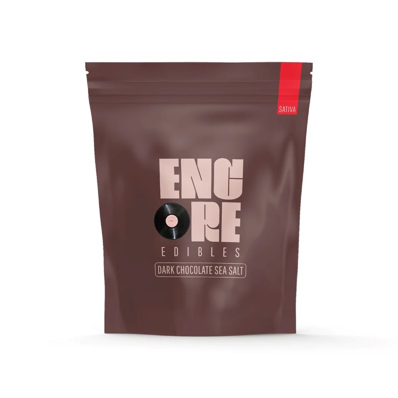 Buy Encore Edibles Edibles Dark Chocolate Sea Salt Sativa 10mg 10pk image