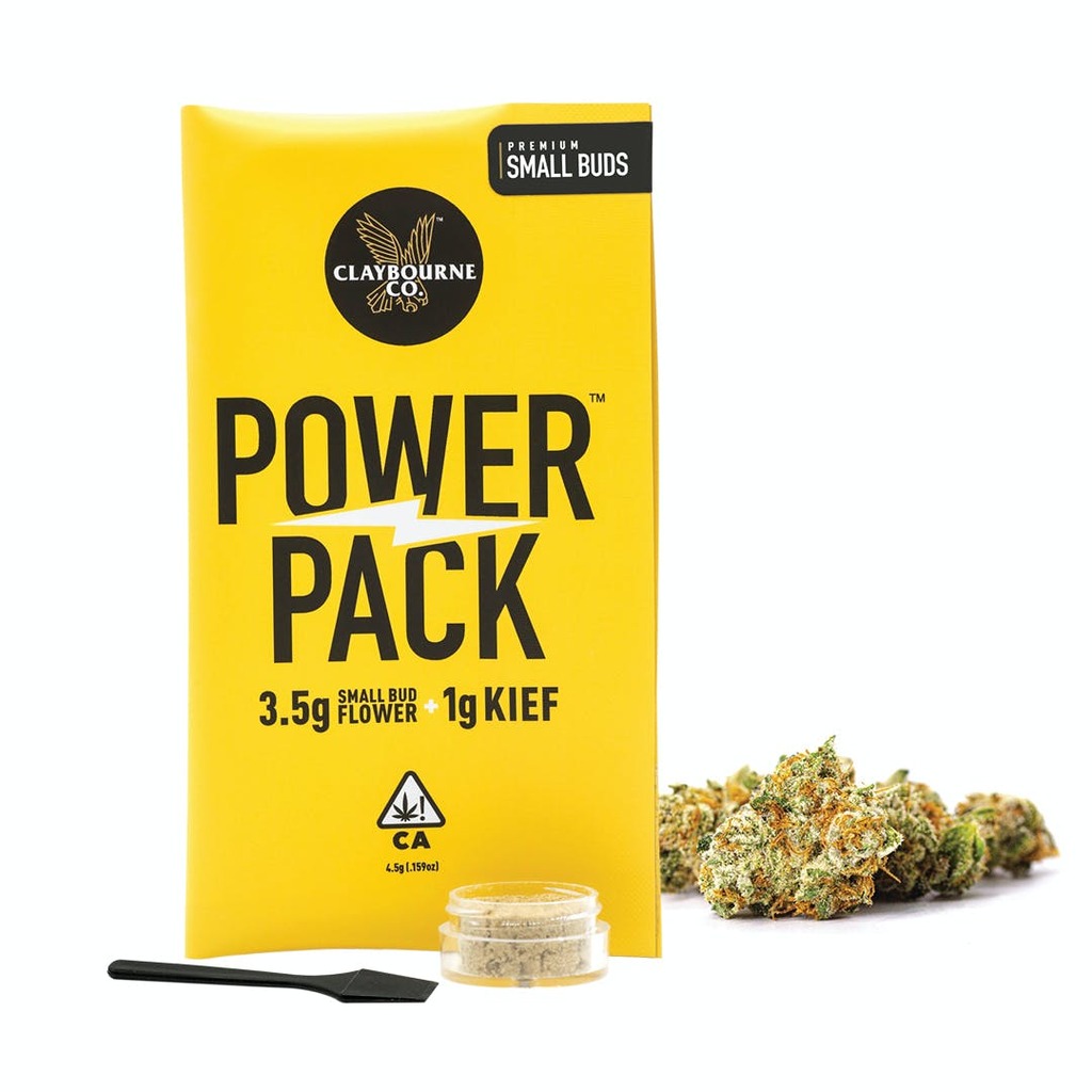 Buy Claybourne Flower Banana Sherbet X Hybrid Kief (Power Pack) 4.5 g image