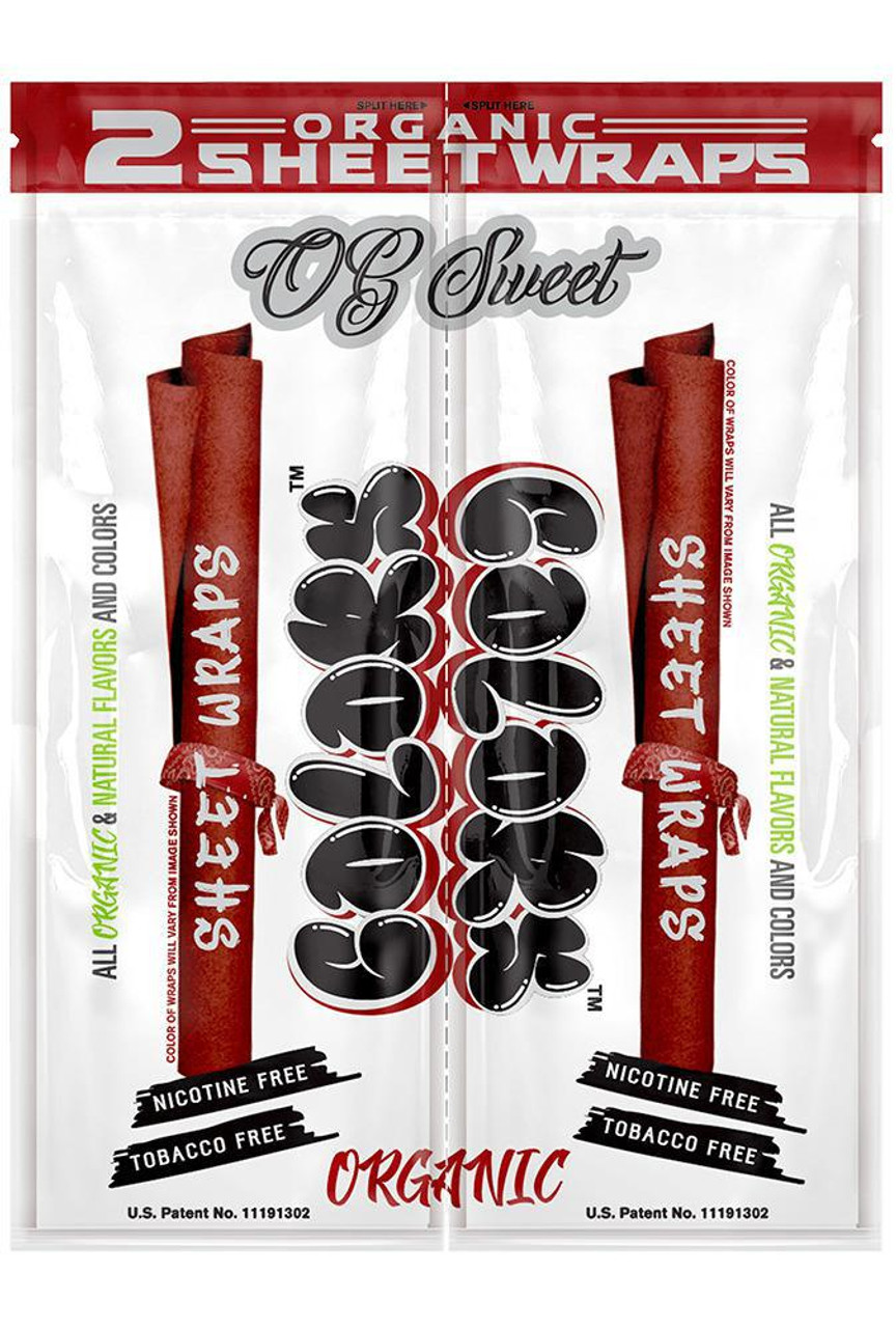 Buy Colors Accessories Organic Sheet Wraps OG Sweet 2pk image