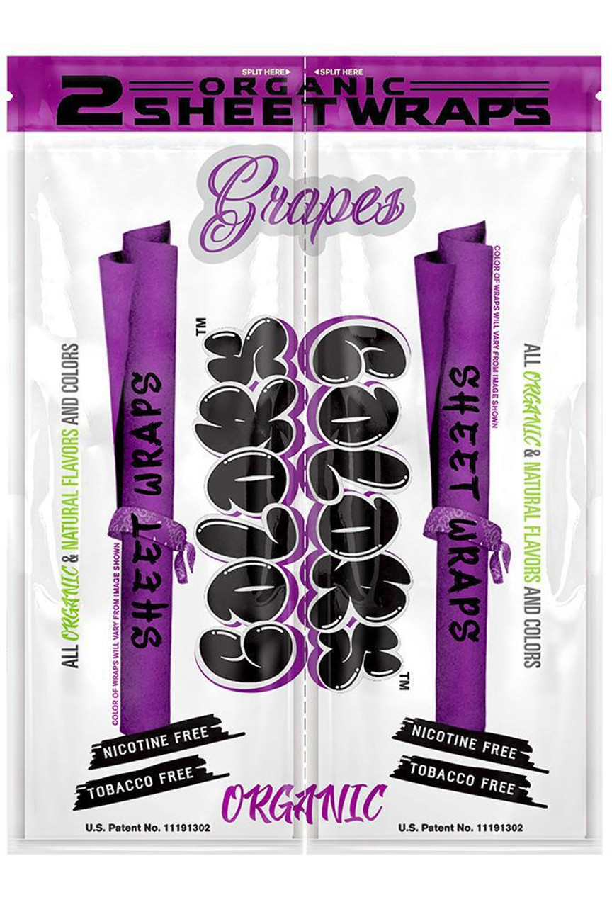 Buy Colors Accessories Organic Sheet Wraps Grapes 2pk image