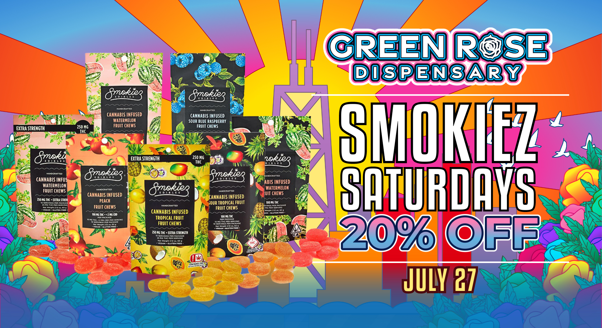 Cannabis Promo, Cannabis Sales, Cannabis Discounts, Cannabis on Sale, 20% Off Smokiez!
