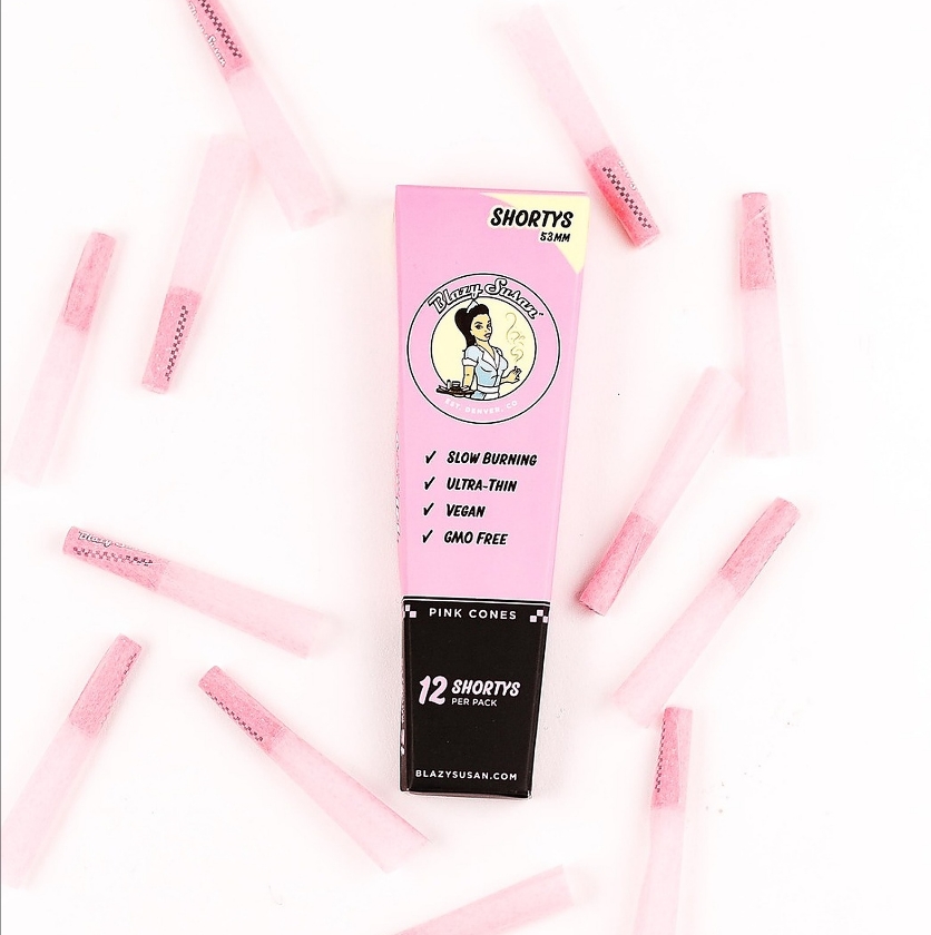 Buy Blazy Susan Accessories Mini Pink Cones - 53mm - 12pk Each image