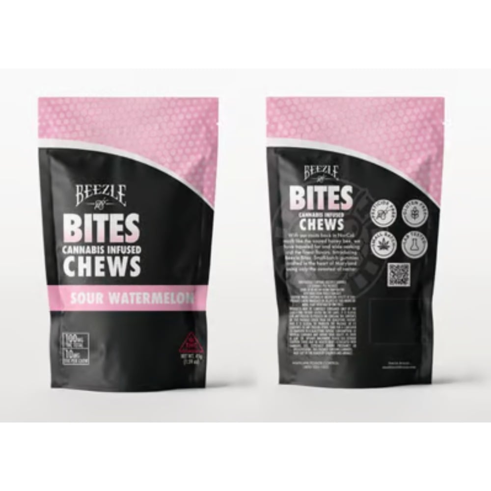 Beezle Bites Cannabis Infused Sour Watermelon Beezle