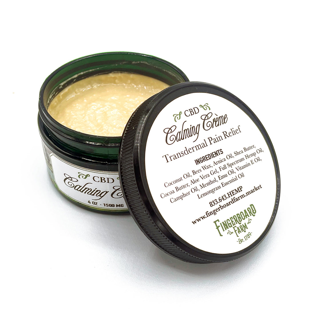 FIngerboard Farm CBD Calming Creme (Muscle and Pai Fingerboard Farm