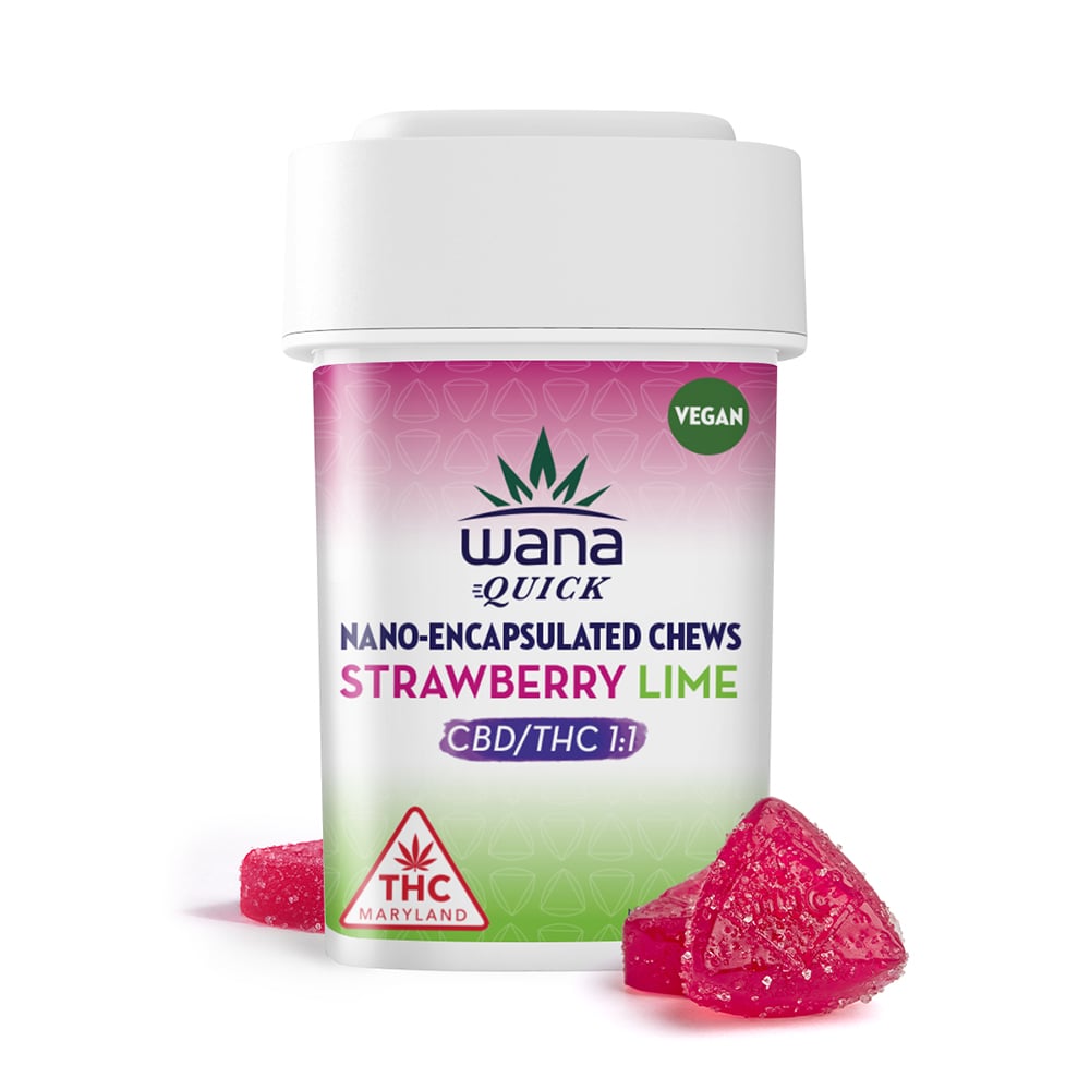 Quick Strawberry Lime 1:1 CBD:THC Wana