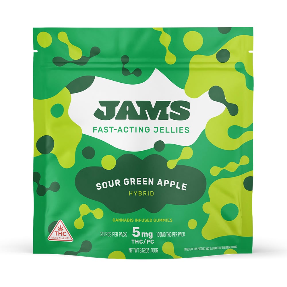 Buy Fast Acting Jellies Sour Green Apple 10mg Gummies online