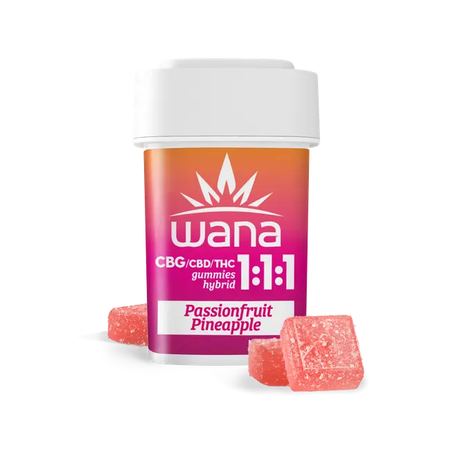 Passion Fruit Pineapple 1:1:1 CBD:THC:CBG Wana