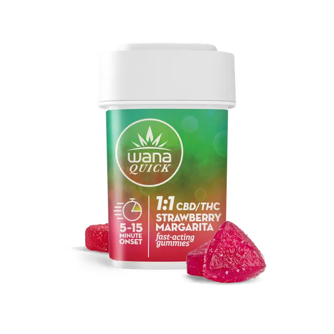 Fast Acting Strawberry Margarita 1:1 CBD:THC Wana