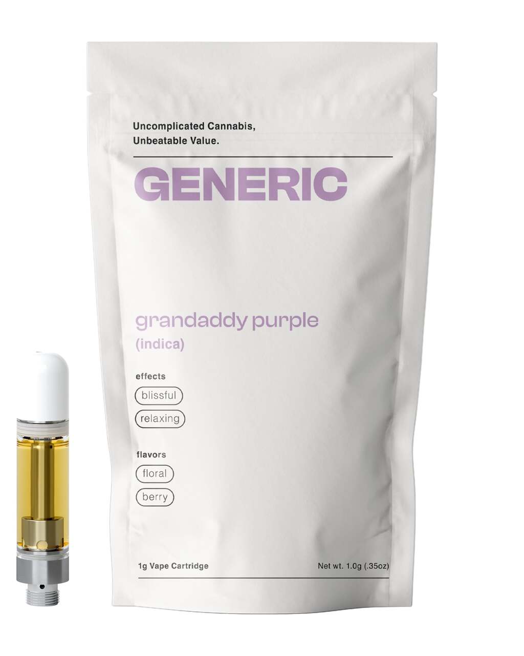 Buy Generic Cartridges Granddaddy Purple 1g Cart image