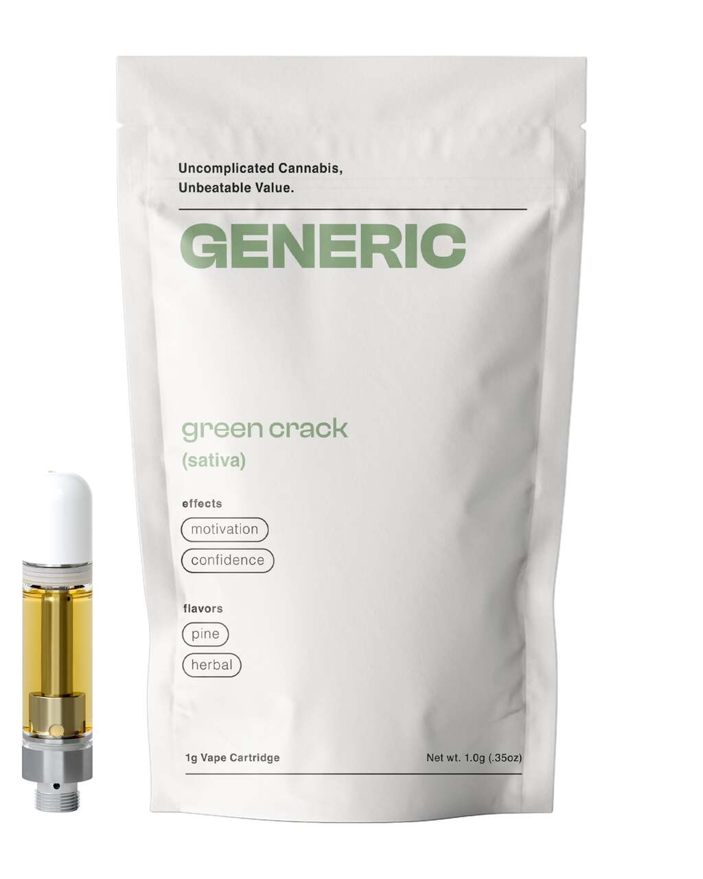 Buy Generic Cartridges Green Crack 1g Cart image