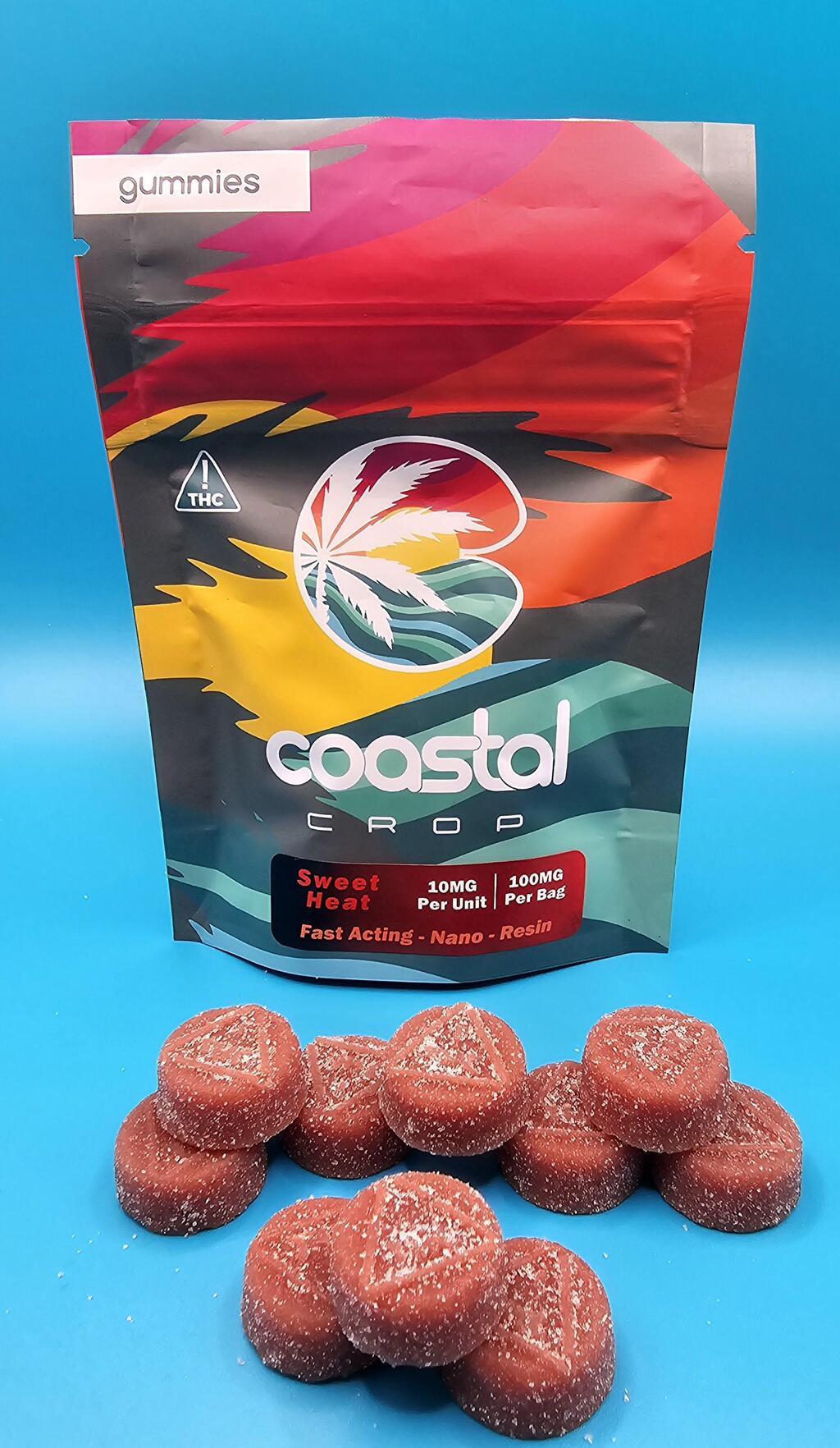 Buy Coastal Crop Edibles Fast Acting Nano | Resin | Sweet Heat Gummies 100mg [10 pcs] image №0