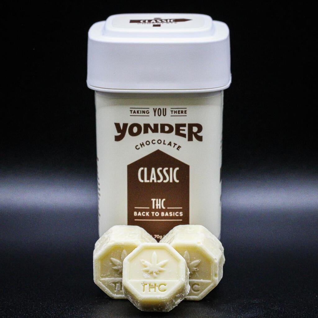 Buy Yonder Edibles Infused White Chocolate 100mg [10 pcs] image