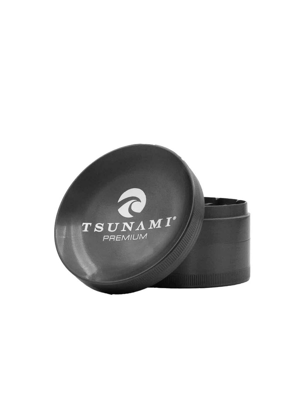 Buy Tsunami Accessories 75mm 4pc Caved Top Grinder Gunmetal Gray image