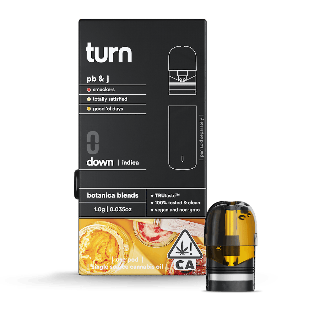 Buy turn Vape Cartridge PB & J Pod 1 G image