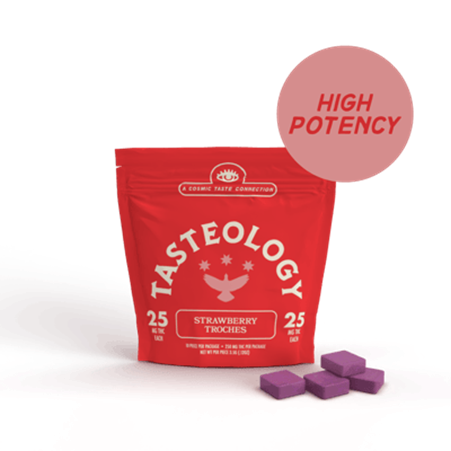 Tasteology Strawberry Troches, 1000mg, 10pk
