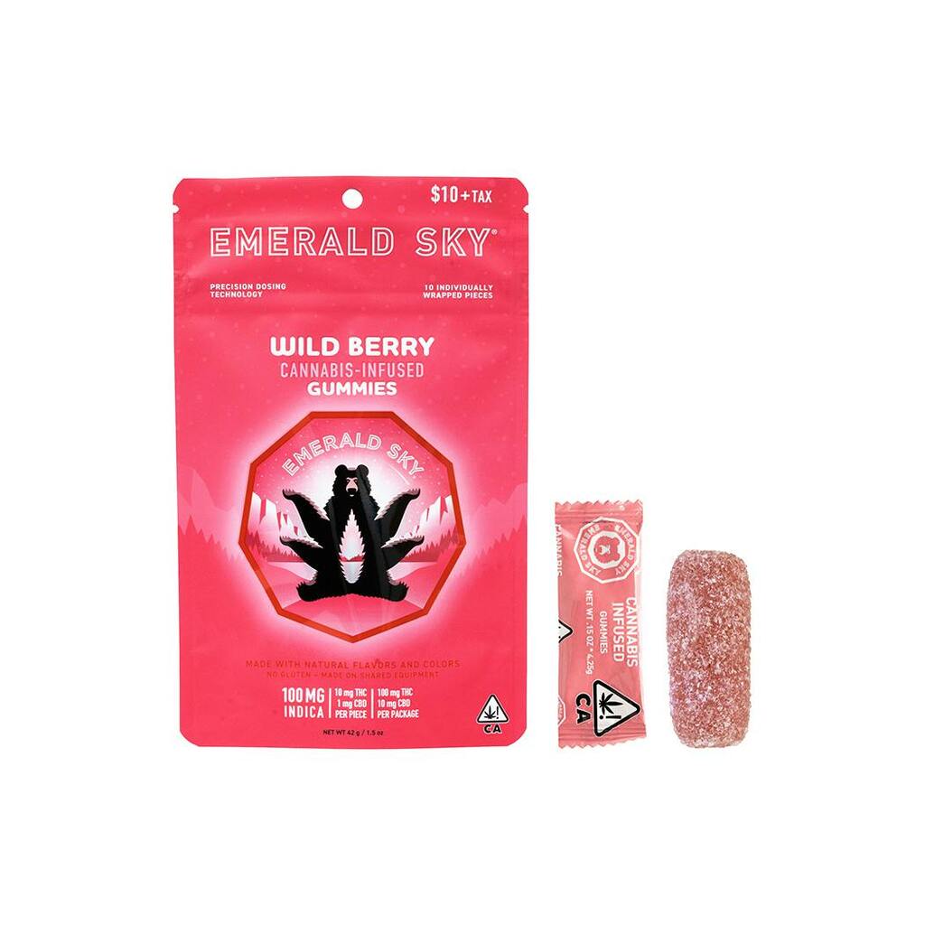 Buy Emerald Sky Edibles Wild Berry 100 mg (10-pack) image